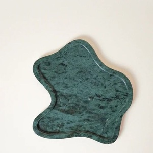 Modern <b>Oval</b> Marble Serving Tray Long Shape Decorative Stone Tray Kitchen Serving Platter <b>Coffee</b> <b>Table</b> Home Decor Accessories NEW - Product Image 3