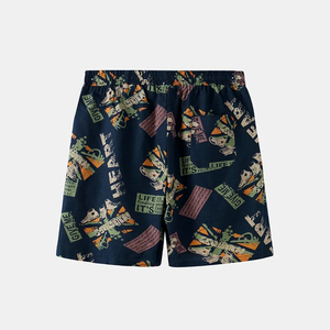 New Style Customized Color Solid High Quality <b>Men</b> Sublimation <b>Shorts</b> <b>Elastic</b> <b>Waist</b> Casual Quick Dry Polyester/Cotton Premium - Product Image 2