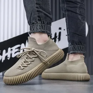 Zapatos informales transpirables con cordones para hombre, zapatos deportivos transpirables y antideslizantes para exteriores, zapatos para caminar ligeros y duraderos - Product Image 5