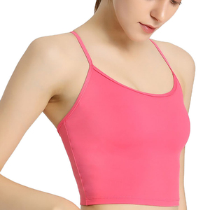 Sujetador Deportivo para Mujer, con Relleno Extraíble, Absorbe la Humedad, Elástico, para Yoga, Running, Ejercicio, Ropa Deportiva - Product Image 4