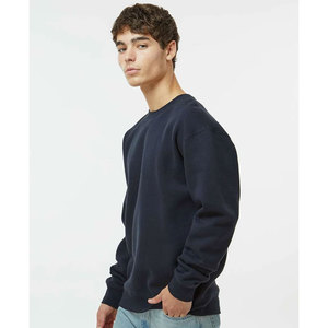 Premium Quality <b>Men's</b> Winter Sweatshirt Classic Crew Neck Fleece Lined <b>Warm</b> Pullover <b>Jumper</b> Activewear Blue Sweatshirt - Product Image 6