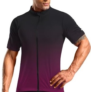 Breathable Lightweight High Quality Short Sleeve Zipper Up Compression <b>Cycling</b> Jersey with Back Pockets Customized Color & Logo - Product Image 6