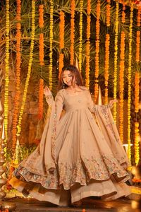 Nouvelle collection de costumes Anarkali 3 pièces, parfaits pour les occasions festives. Costume Anarkali prêt-à-porter d'un fournisseur indien. - Product Image 5