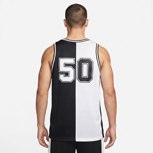 Maillot de basket-ball personnalisé de haute qualité, respirant, en mesh, sublimation professionnelle, col rond pour hommes - Product Image 2