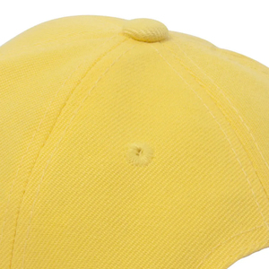 Casquette en coton jaune unisexe à 6 panneaux, ajustable, pour le printemps et l'été 2026 – Vente en gros - Product Image 5