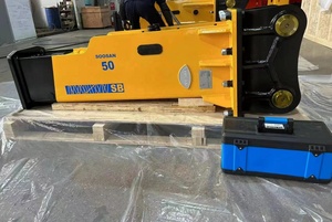 Briseur hydraulique SOOSAN-Modèle SB50 en forme de boîte adapté aux mini pelles, chargeuse-pelleteuse, - Product Image 3