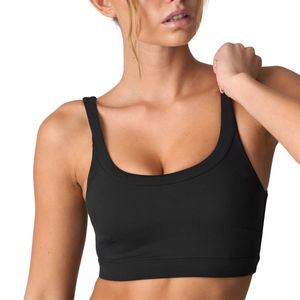 เสื้อชั้นในกีฬาสำหรับผู้หญิง ออกกำลังกาย ฟิตเนส โยคะ ไร้ตะเข็บ ยืดหยุ่น กระชับ รองรับท่าทาง รับผลิตตามแบบ พร้อมโลโก้ OEM ขายส่ง - Product Image 5