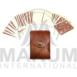 Porte-cartes personnalisé en cuir véritable, porte-cartes de poker, porte-paquet de cartes, porte-cartes de poker - Product Image 3