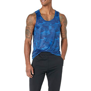 Débardeur de sport respirant et léger en coton et polyester pour homme, personnalisable, idéal pour la musculation, la course et l'entraînement estival - Product Image 1