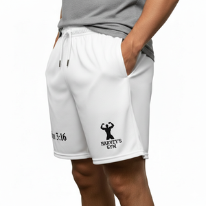 Shorts de basketball décontractés pour hommes, personnalisés, de haute qualité, 5 pouces, double couche, couleur unie, respirants, séchage rapide, taille élastique, 100 % toile - Product Image 4