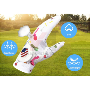 Guantes de Golf Profesionales al por Mayor con Paneles Elásticos Transpirables y Tecnología de Agarre Duradero - Product Image 3