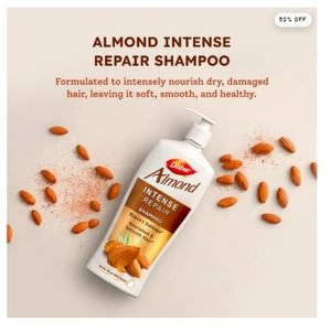 Champú Dabur Almond Intense Repair 1L Champú Nutritivo Para Cabello Dañado - Product Image 2