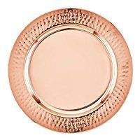 Elegante Bandeja Decorativa Dorada con Grabado Floral, Plato Redondo de Metal para Servir, Centro de Mesa para Bodas, Decoración para el Hogar y Hoteles - Product Image 4