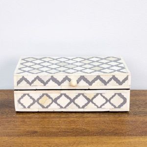 New Arrival Design Bone Jewellery <b>Box</b> Luxury Resin Bone Decorative Storage <b>Box</b> Bone Inlay <b>Box</b> home at very low wholesale price - Product Image 4