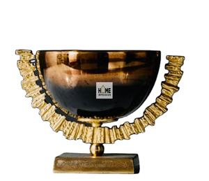 Meilleur prix sur Fancy Antique Metal Lustre Bowls Jetable Food Dessert Dinner Ware pour Table Servant - Product Image 1