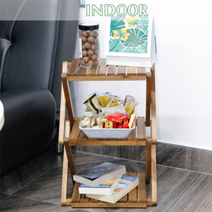 Wooden Folding <b>Shoe</b> <b>Rack</b> Designed With Space Saving <b>Foldable</b> Structure And Multiple Tiers For Organizing Footwear In Entryways - Product Image 3
