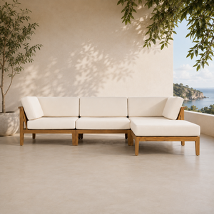 Fabricant de canapés sectionnels en teck recyclé sur mesure pour importateurs en gros, OEM, ODM, fourniture de meubles en marque privée, projets de meubles en gros - Product Image 1