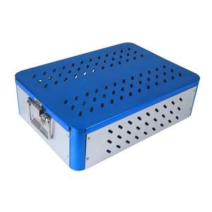 Surgery Silicone Disinfection <b>Box</b> Tools Aluminum Sterilization <b>Box</b> <b>Large</b> Size Dual Locking System Pentax Sterilized <b>box</b> CE - Product Image 1