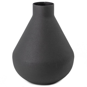 Jarrón Geométrico Nórdico Negro Mate |   Florero de Aluminio de Lujo para Decoración Moderna del Hogar y Oficina, Florero Decorativo Personalizado al por Mayor - Product Image 1