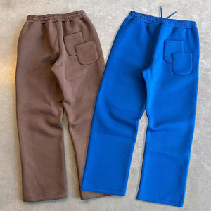 <b>Men's</b> Plus Size <b>White</b> Cotton Sweatpants Elastic Waist Casual Regular Fit Midweight Woven <b>Joggers</b> Pockets Winter Wear - Product Image 3