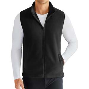 OEM Factory Direct Sale Men's Polar Fleece <b>Vest</b> Lightweight Sleeveless Zip Up Jacket Casual Outerwear Outdoor Golf <b>Vests</b> - Product Image 3