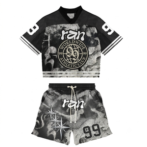 Conjunto de Pantalones Cortos Deportivos Unisex Ran 99, Diseño 2 en 1, Ecológico, Ligero, Transpirable, de Poliéster, para Verano - Product Image 3