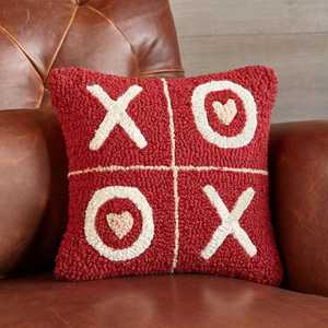 Coussin décoratif en laine tufté à la main, motif géométrique, style bohème, multicolore, non toxique - Product Image 6