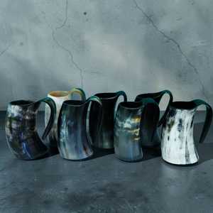 Mug à boisson en corne de bœuf artisanal de qualité supérieure, luxueux, pour collectionneurs et décoration, à bas prix - Product Image 2