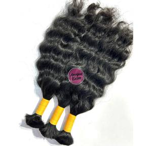 Venta al por mayor Arrow Exim Cabello Humano Brasileño Virgen Remy de Alta Calidad con Cutícula Alineada, 100g para Trenzas, Rizado Natural - Product Image 6