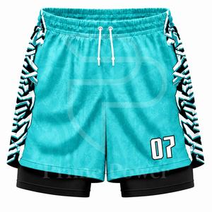 Conjunto de Pantalones Cortos y Camiseta de Baloncesto Transpirable 100% Poliéster al por Mayor, Sublimación, Personalización con Nombre de Equipo, Verano, Fábrica OEM - Product Image 4