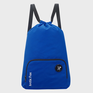 Mochila con cordón Arctic Fox para niños, duradera, 23L, para natación, playa, baloncesto, forro de poliéster suave, asa de cuerda, azul oscuro - Product Image 1