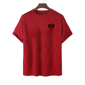 Camiseta de algodón 100% para hombre, precio económico, venta al por mayor, logotipo personalizado impreso, corte holgado, para venta en línea - Product Image 1