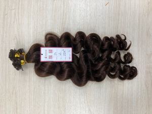 ผมต่อจากผมมนุษย์แท้100% ไม่ผ่านกระบวนการผมต่อจากผมธรรมชาติเป็นลอนปลายแบนแบบไม่พันกันไม่พันกัน - Product Image 4