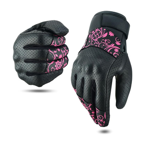 Guantes de cuero para motocicleta, guantes unisex ligeros, transpirables e impermeables para motocross y Dirt Bike - Product Image 1
