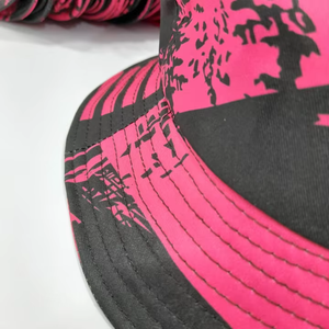 หมวกบักเก็ตพิมพ์ลายเทอร์รี่สีสันสดใสทันสมัย พิมพ์โลโก้ด้วยเทคนิค Sublimation ผ้าฝ้ายระบายอากาศได้ดี สำหรับผู้ใหญ่ทุกเพศ ออกแบบเองได้ ลายพิมพ์เท่ๆ - Product Image 3