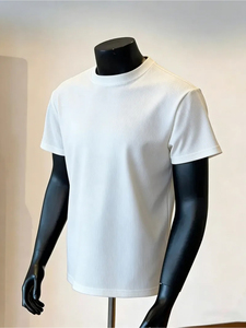 เสื้อยืดพรีเมียมเนื้อหนัก ซักย้อมแบบแอซิดวอช ผ้าฝ้าย 100% ทรงปกติ เป็นมิตรต่อสิ่งแวดล้อม ระบายอากาศได้ดี โลโก้ด้านหน้าแบบสั่งทำ - Product Image 1