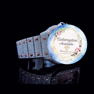 Reloj Inteligente Redondo para Mujer con Gemas, Correa de Acero Inoxidable, Personalización Disponible - Product Image 2