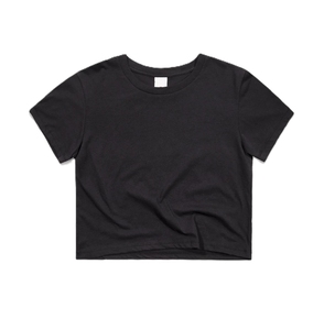 เสื้อครอปแขนสั้นคอกลมผ้าฝ้ายเนื้อนุ่มสำหรับผู้หญิง เสื้อถักสีพื้นลำลองทรงพอดีตัวสำหรับใส่ในฤดูร้อน - Product Image 4