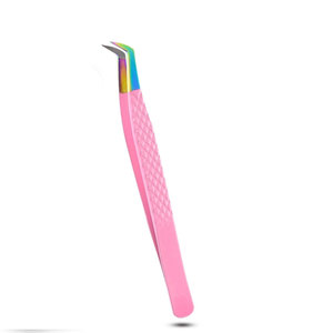 Pince à épiler en acier inoxydable de qualité professionnelle pour extensions de cils - Outil de précision et de contrôle pour artiste en cils - Product Image 1