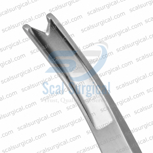Osteótomo curvo en forma de V Blume Guarded para osteotomía nasal lateral, instrumento quirúrgico de rinoplastia, cincel óseo - Product Image 6