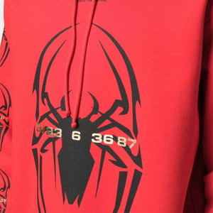 Sweat-shirt à capuche unisexe, nouvelle arrivée, imprimé araignée élégant, ODM, écologique, vêtements de rue d'hiver, en polaire, avec poche, polyester/coton - Product Image 6