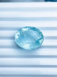 Aigue-marine naturelle taille ovale 29 carats, couleur bleu ciel premium, clarté excellente, qualité supérieure, pierre précieuse de collection certifiée IGI, magnifique - Product Image 1