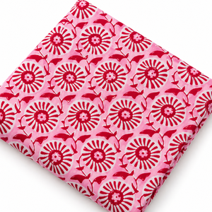 Tissu en coton peigné léger fait main jaune Pinksa Fashion, motif floral tissé, 90 GSM, 60S/60S, largeur 43/44 pouces, Rajasthan, pour bébés et enfants - Product Image 6