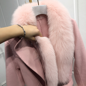 Women's Thick Faux Fur <b>Coat</b> With Fur Trim Winter Warm Outerwear Solid Color Oem Service Finished Product - Product Image 5