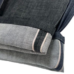 Custom High Quality Vintage Selvedge Denim Jeans for Men Streetwear Utility Solid Hip Hop Straight Fit Rivet Embroidered Winter - Product Image 4