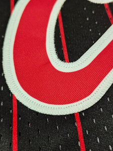 Chicago Black <b>Red</b> <b>Mesh</b> Basketball Jersey - Product Image 3