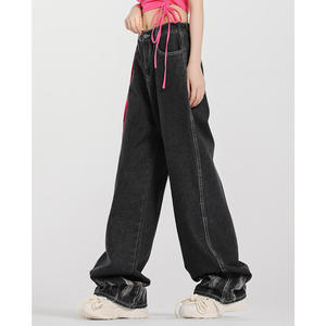 Pantalon Baggy en Denim 100% Coton 14 Oz pour Hommes, Fabrication OEM, Style Streetwear, Jean Large à Jambes Larges, Tenues Tendance - Product Image 4