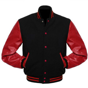 Custom Men's Varsity Baseball Bomber Fleece <b>Jacket</b> High Quality College Letterman <b>Patchwork</b> Front Winter Wool - Product Image 1