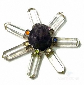 Amas d'agate brute en gros, poli à la main, amplificateur d'énergie, cristal pour la guérison par le Reiki, vibration d'amour, affichage spirituel, Feng - Product Image 5