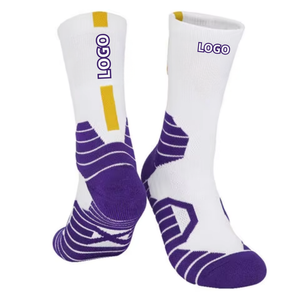 Chaussettes de sport respirantes antidérapantes numérotées sur mesure pour le basketball, le football, le volley-ball, avec logo imprimé numériquement, vente en gros Vietnam - Product Image 5